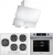 Eminçelik ve AFM Beyaz Ankastre Set 22386 S + FM7701 + CH 1454 PB W60