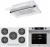 Eminçelik ve AFM Beyaz Ankastre Set 22386 + FM 7701 + AS 1320 W60