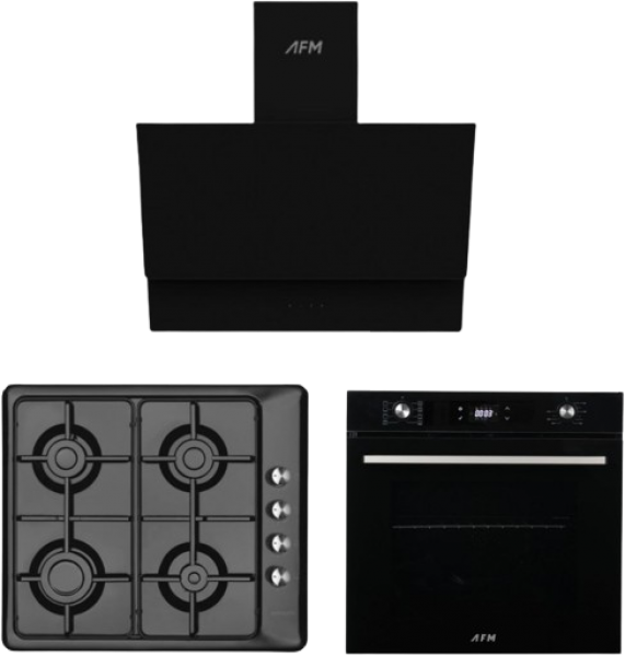 Eminçelik ve AFM Siyah Ankastre Set 31222 + FM 7700 + FM3400