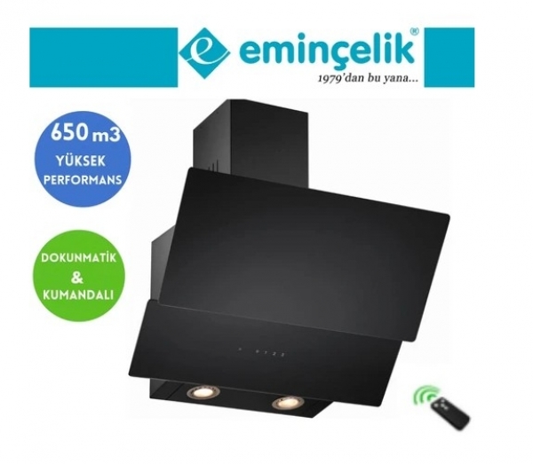 Eminçelik ve AFM Inox Siyah Ankastre Set 22380 + FM 7700 + CH 1454 RC B60