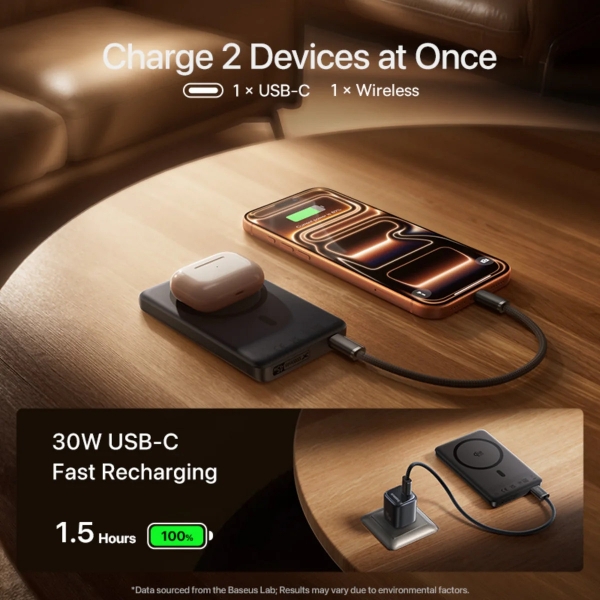 Baseus PicoGo AM52 Qi2.2 10000 mAh Powerbank