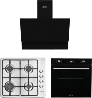 Eminçelik ve AFM Siyah Ankastre Set 31220 + FM 7700 + FM3400