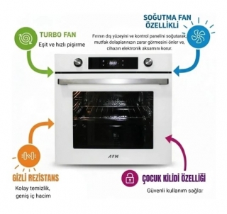 Eminçelik ve AFM Beyaz Ankastre Set 31221 + FM7701 + FM3401