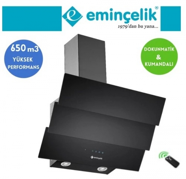 Eminçelik ve AFM Siyah Ankastre Set 12225 + FM 7700 + CH 1455 RC B60