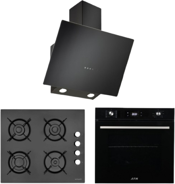 Eminçelik ve AFM Siyah Ankastre Set 12225 + FM 7700 + EC-CH 1460 RC B60