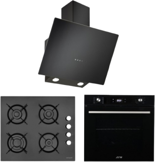 Eminçelik ve AFM Siyah Ankastre Set 12225 + FM 7700 + EC-CH 1460 RC B60