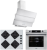 Eminçelik ve AFM Beyaz Ankastre Set FM2201 + FM7701 + CH 1455 RC W60