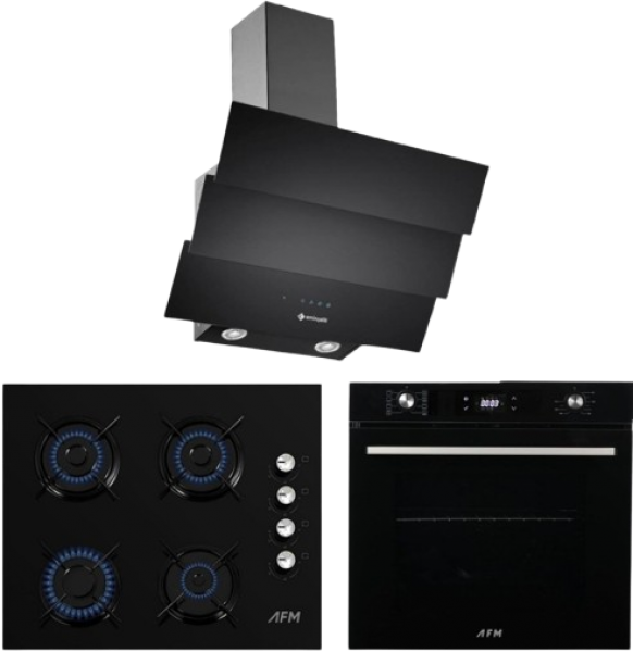 Eminçelik ve AFM Siyah Ankastre Set FM2200 BD + FM 7700 + CH 1455 RC B60