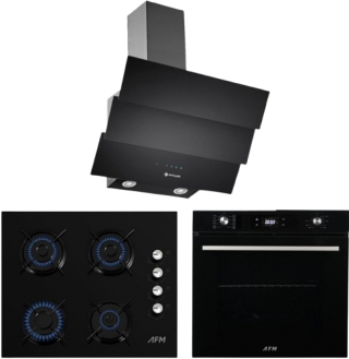 Eminçelik ve AFM Siyah Ankastre Set FM2200 BD + FM 7700 + CH 1455 RC B60
