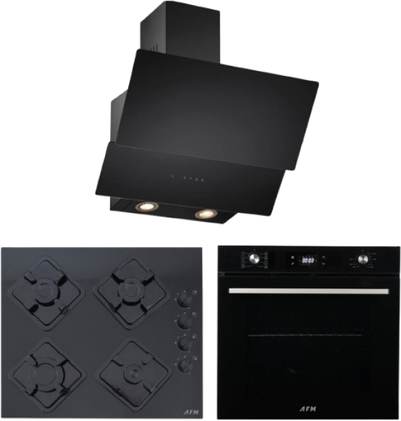 Eminçelik ve AFM Siyah Ankastre Set FM2200 BD + FM 7700 + CH 1454 RC B60