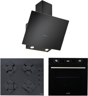 Eminçelik ve AFM Siyah Ankastre Set FM2200 BD + FM 7700 + EC-CH 1460 RC B60