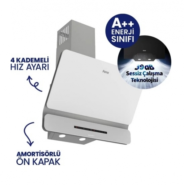 Ferre Beyaz Ankastre Set BL-136 + QEP64CB + D081-SA
