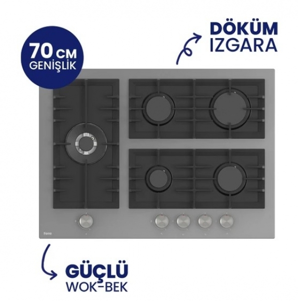 Ferre Gri Ankastre Set BL138 + QEP64CPR + D082-SA