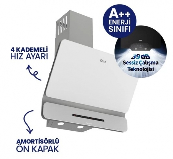 Ferre Beyaz Ankastre Set NT 026 + QEP64CB + D081-SA