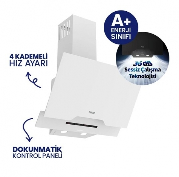 Ferre Beyaz Ankastre Set BL-136 + QEP64CB + D064-SA