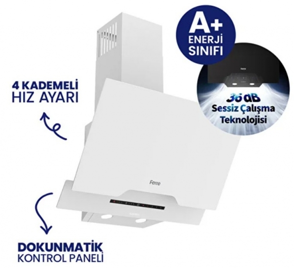 Ferre Beyaz Ankastre Set NT 026 + QEP64CB + D064-SA