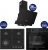 Ferre Siyah Ankastre Set NT 025 + QEP64CS + D063-SA