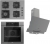 Ferre Gri Ankastre Set SC408 WFA + QEP63CPR + D065-SA