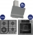 Ferre Gri Ankastre Set NT 028 + QEP64CPR + D082-SA
