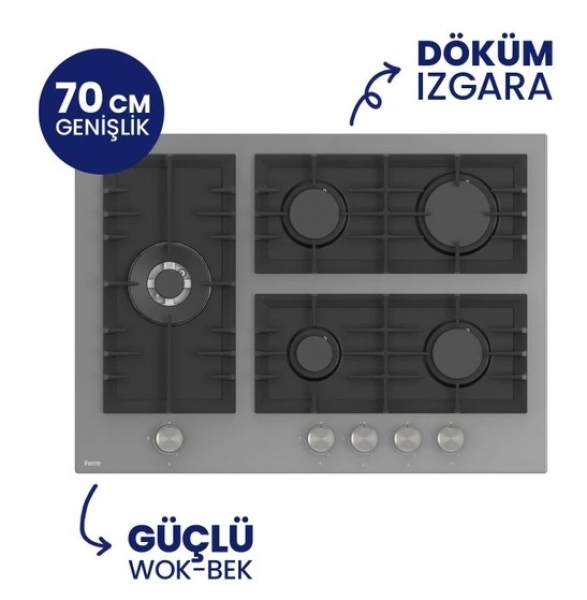 Ferre Gri Ankastre Set BL138 + QEP63CPR + D082-SA