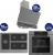 Ferre Gri Ankastre Set BL138 + QEP63CPR + D082-SA