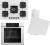 Ferre Beyaz Ankastre Set SS036 + QEP63CB + D078-SA