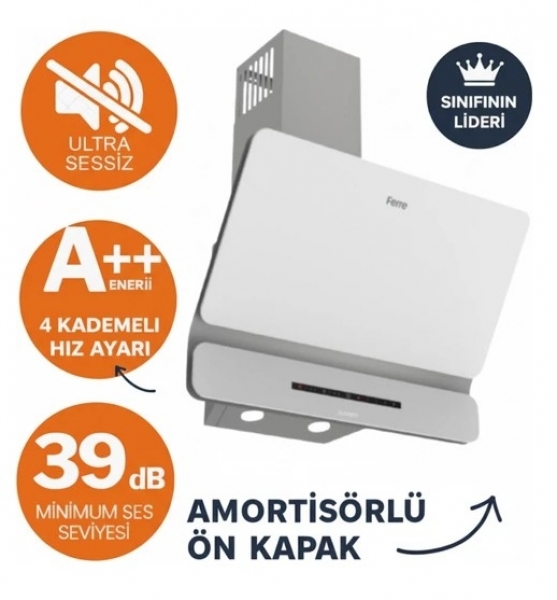 Ferre Beyaz Ankastre Set ED076 + QEP63CB + D081-SA