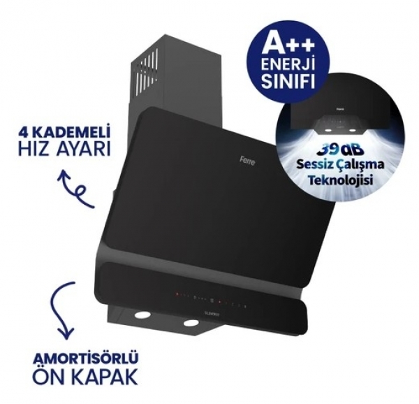 Ferre Siyah Ankastre Set BL-135 + QEP63CS + D080-SA