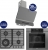 Ferre Gri Ankastre Set NT 028 + QEP63CPR + D082-SA