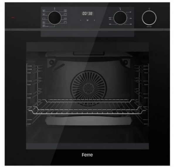 Ferre Siyah Ankastre Set MS261 + QEP64CS + D080-SA