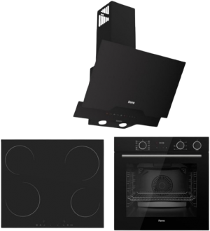 Ferre Siyah Ankastre Set MS261 + XE64CS + D063-SA