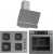 Ferre Fryart SC Gri Ankastre Set SC408 WFA + XE63CPR + D082