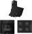 Ferre Siyah Ankastre Set SC405-WFA + QEP64CS + D063