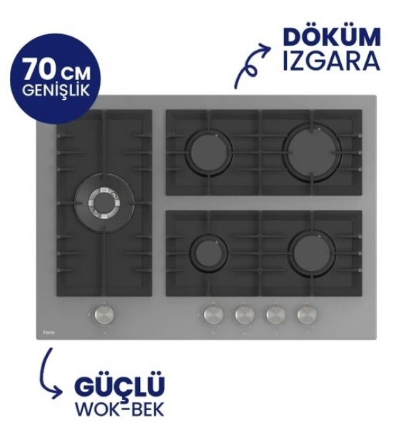 Ferre Fryart Digita Gri Ankastre Set BL138 + QEP63CPR + D065