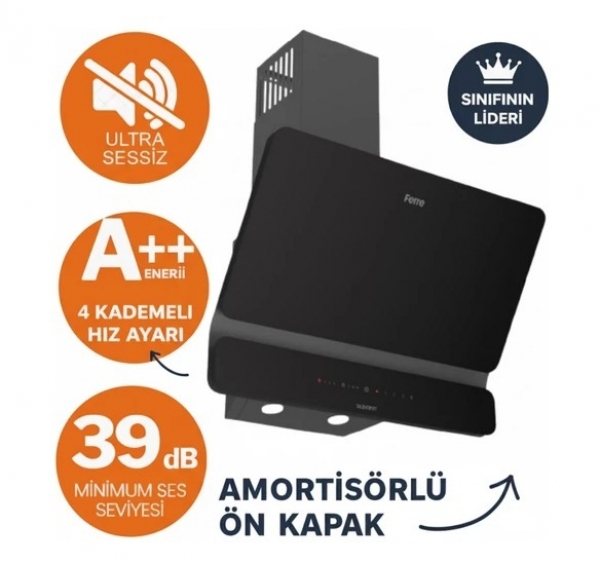 Ferre Siyah Ankastre Set LN385 + XE63CS + D080-SA