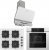 Ferre White Ankastre Set SC206-FA + QEP63CB + D081-SA