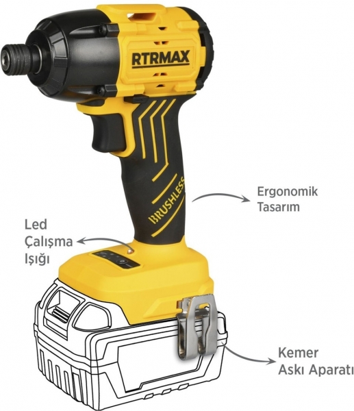 Rtrmax RTS5020B Solo Akülü Vidalama (Aküsüz)