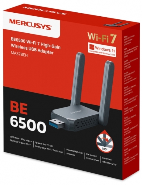 Mercusys MA37BEH Kablosuz Ağ Adaptörü