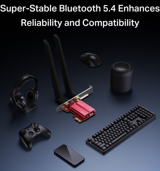 Mercusys MA47BE Kablosuz PCIe Adaptörü