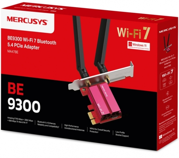Mercusys MA47BE Kablosuz PCIe Adaptörü