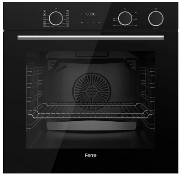 Ferre Alvera Siyah Ankastre Set MS263 + XE64CS + D077-SA