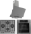 Ferre Lua Gri Ankastre Set LN388 + QEP63CPR + D065-SA