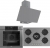 Ferre Steam Plus Gri Ankastre Set RS038 + QEP64CPR + D079