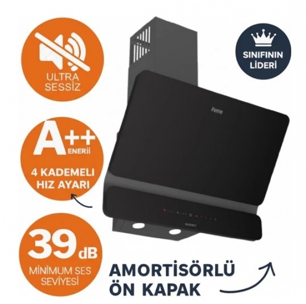 Ferre Siyah Ankastre Set CS205-FA + QEP63CS + D080-SA