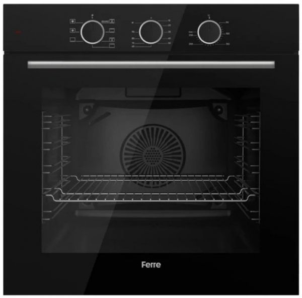 Ferre Rosso Siyah Ankastre Set MS261 + QXE62CS + D080-SA