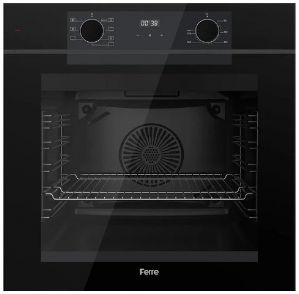 Ferre Siyah Ankastre Set SS035 + QEP63CS + D063-SA
