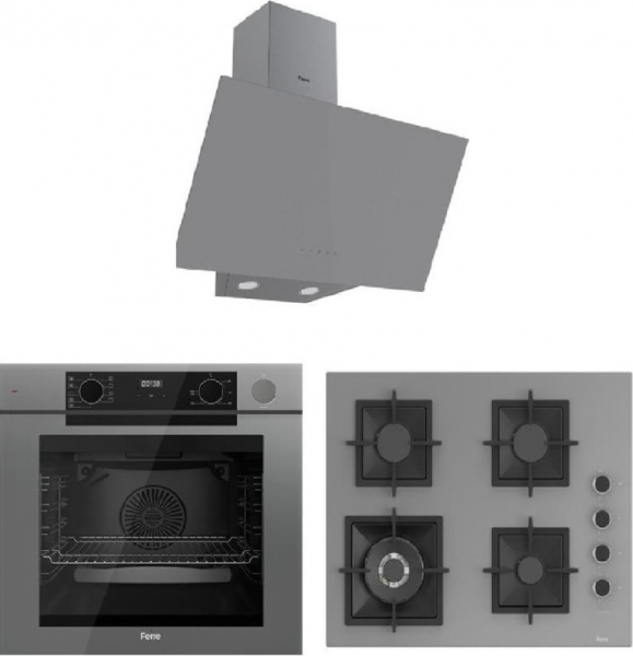 Ferre Gri Ankastre Set SC408 WFA + QEP64CPR + D079