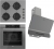 Ferre Gri Ankastre Set CS208-FA + QBL63CPR + D082-SA