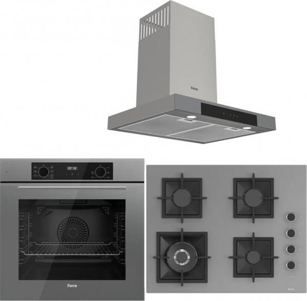Ferre Icon Plus 75 Gri Ankastre Set SC408 WFA + QBL63CPR + D102