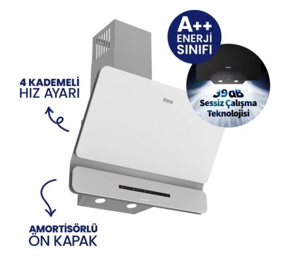 Ferre Flowart Digital Beyaz Ankastre Set SC206-FA + QBL63CB + D081-SA
